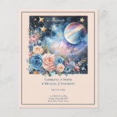 Kosmische Himmelsgalaxie Starry Night Navy Blue (Vorderseite)
