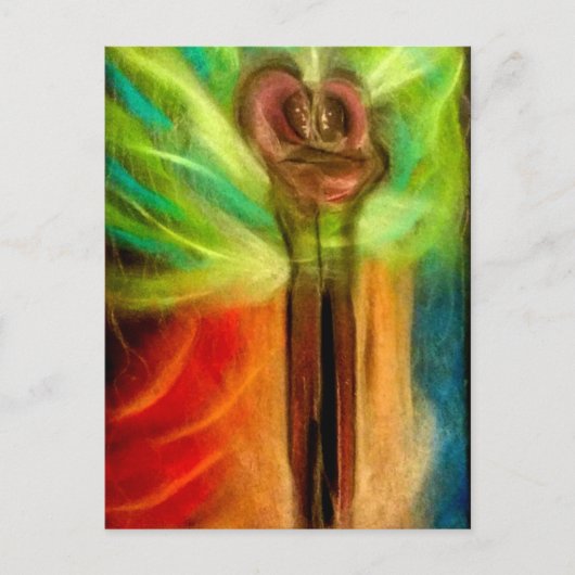 Kosmische Hochzeit Postkarte (Vorderseite)