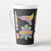 Kosmische Icons im Stil der 90er Jahre Milchtasse (Linke Ecke)