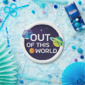 Kosmische Illustration aus diesem Weltraum Pappteller (Party)