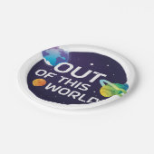 Kosmische Illustration aus diesem Weltraum Pappteller (Schrägansicht)