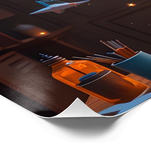 kosmische Imagination Poster (Ecke)