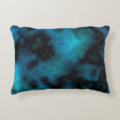 Kosmische Imitate Blauer Marmor Dekokissen (Vorderseite)