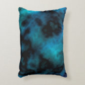 Kosmische Imitate Blauer Marmor Dekokissen (Vorderseite(Vertikal))