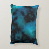 Kosmische Imitate Blauer Marmor Dekokissen (Rückseite(Vertikal))