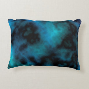 Kosmische Imitate Blauer Marmor Dekokissen