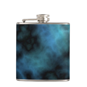 Kosmische Imitate Blauer Marmor Flachmann