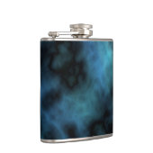 Kosmische Imitate Blauer Marmor Flachmann (Rechts)