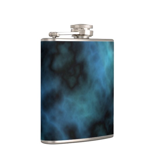 Kosmische Imitate Blauer Marmor Flachmann (Rechts)