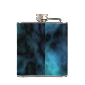 Kosmische Imitate Blauer Marmor Flachmann (Rückseite)