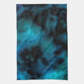 Kosmische Imitate Blauer Marmor Geschirrtuch (Vertikal)