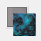 Kosmische Imitate Blauer Marmor Magnet (Vorderseite/Rückseite)