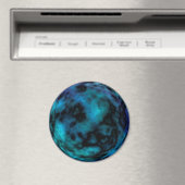Kosmische Imitate Blauer Marmor Magnet (In Situ (Geschirrspüler))