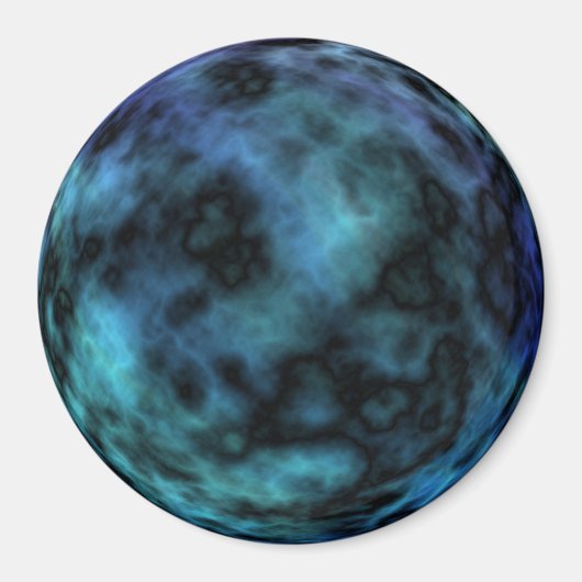 Kosmische Imitate Blauer Marmor Magnet (Vorne)
