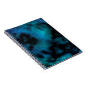 Kosmische Imitate Blauer Marmor Notizblock (Rechte Seite)