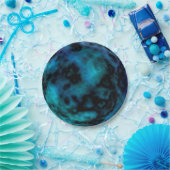 Kosmische Imitate Blauer Marmor Pappteller (Party)