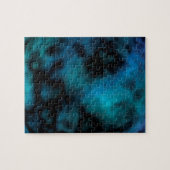 Kosmische Imitate Blauer Marmor Puzzle (Horizontal)
