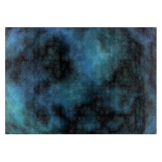 Kosmische Imitate Blauer Marmor Schneidebrett (Vorderseite)