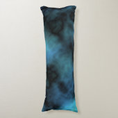 Kosmische Imitate Blauer Marmor Seitenschläferkissen (Vorderseite Vertikal)