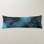 Kosmische Imitate Blauer Marmor Seitenschläferkissen (Vorderseite)
