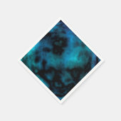 Kosmische Imitate Blauer Marmor Serviette (Ecke)