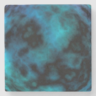 Kosmische Imitate Blauer Marmor Steinuntersetzer