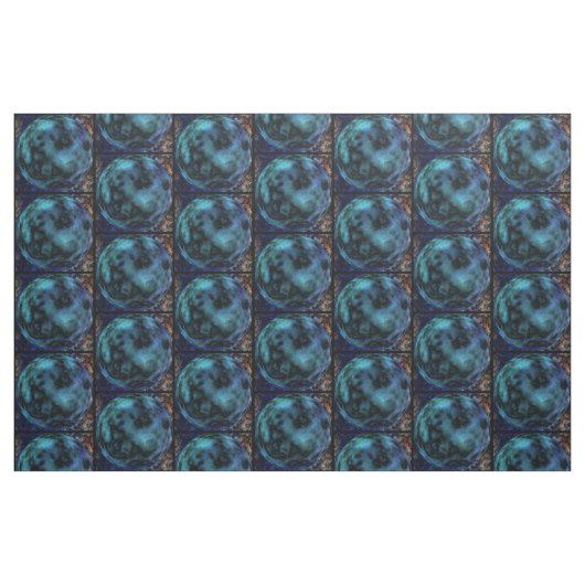 Kosmische Imitate Blauer Marmor Stoff (Fat Quarter (45,7 x 55,9 cm))