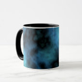Kosmische Imitate Blauer Marmor Tasse (Vorderseite Links)