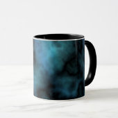 Kosmische Imitate Blauer Marmor Tasse (VorderseiteRechts)