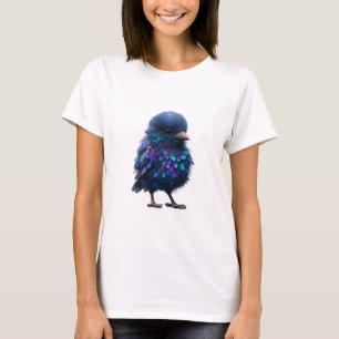 Kosmische Indigo Gefiederte Jungfrau Frauen T-Shirt