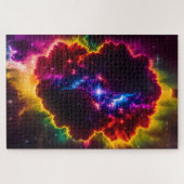 Kosmische Indigofantasy Cloud Rund um einen Stern Puzzle (Horizontal)