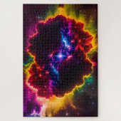 Kosmische Indigofantasy Cloud Rund um einen Stern Puzzle (Vertikal)