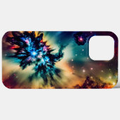 Kosmische Indigofarben mystische faszinierende Lan Case-Mate iPhone Hülle (Rückseite (Horizontal))