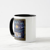 Kosmische Kanada-Natur-Himmels-Kunst Tasse (Vorderseite Links)