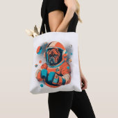 Kosmische Kanine der Astronaut Boxer Tasche (Von Nahem)