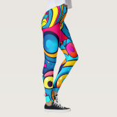 Kosmische Karnevalskunst Leggings (Rechts)