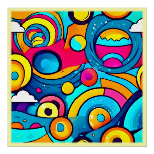 Kosmische Karnevalskunst Poster