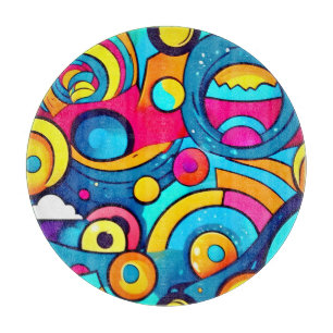 Kosmische Karnevalskunst Schneidebrett