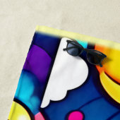 Kosmische Karnevalskunst Strandtuch (Beispiel)