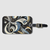 Kosmische Katze Abstrakte Himmelsbindertasche Gepäckanhänger (Vorderseite (Horizontal))