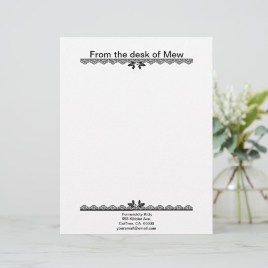 Kosmische Katze Acorn Briefbogen (Stehend Vorderseite)