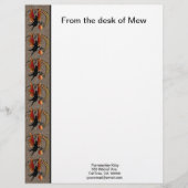 Kosmische Katze Acorn Briefbogen (Vorderseite)