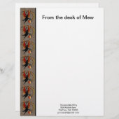 Kosmische Katze Acorn Briefbogen (Vorne/Hinten)