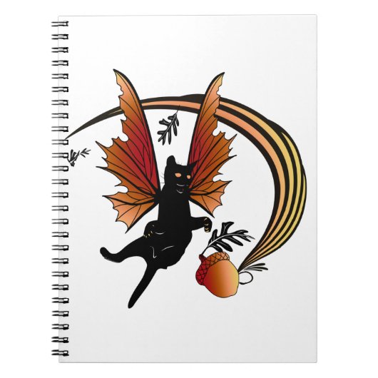 Kosmische Katze Acorn Notizblock (Vorderseite)