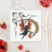 Kosmische Katze Acorn Serviette (Beispiel)