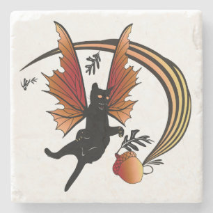 Kosmische Katze Acorn Steinuntersetzer