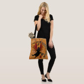 Kosmische Katze Acorn Tasche (Am Model)