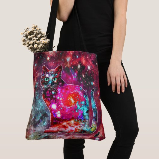 Kosmische Katze Alpha Tasche (Von Nahem)