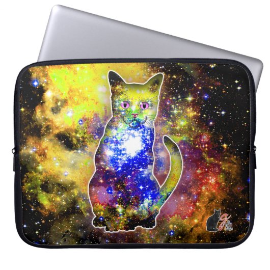 Kosmische Katze Beta Electronics Bag Laptopschutzhülle (Vorderseite)