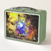 Kosmische Katze Beta Metal Lunchbox (Vorderseite)